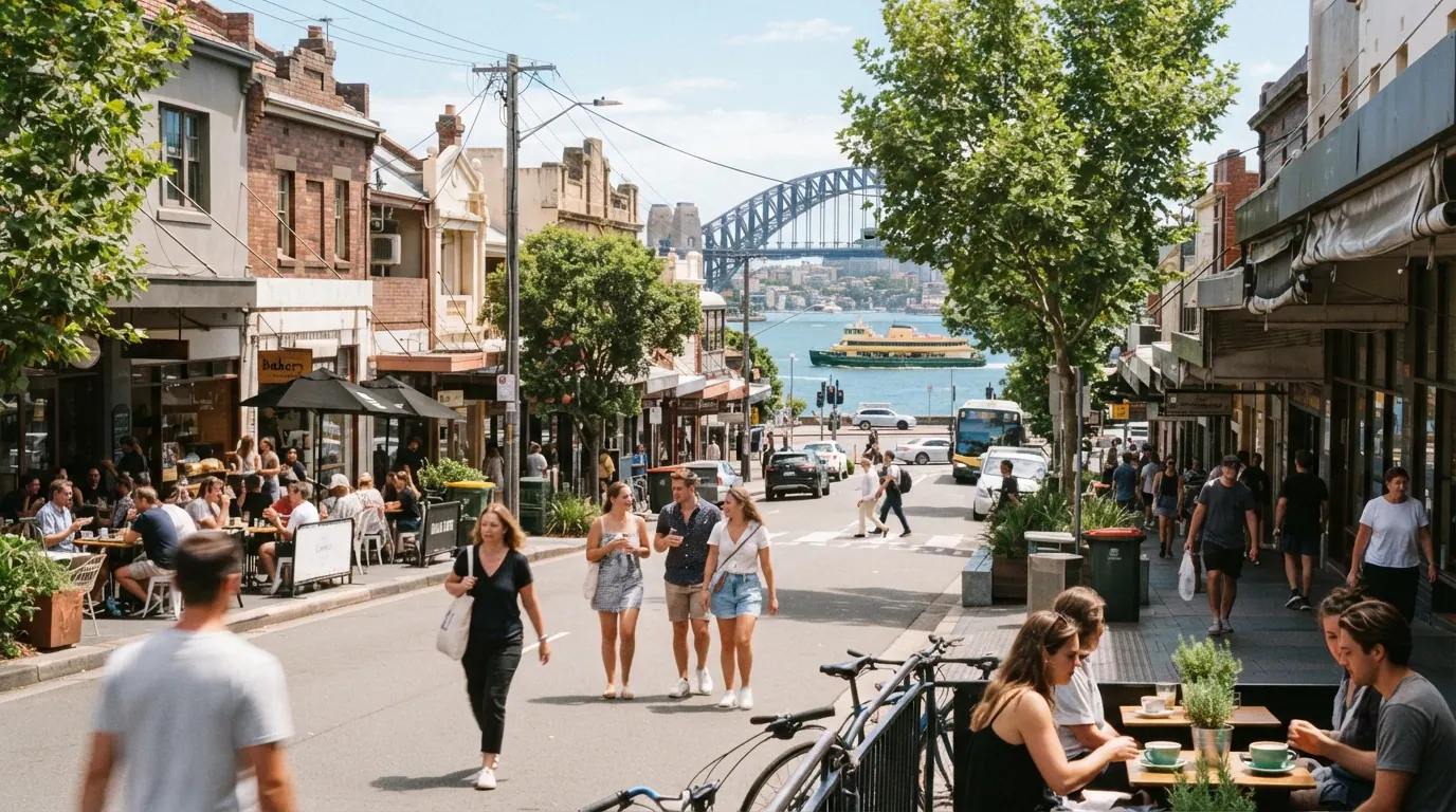 Street scene in Western Sydney
